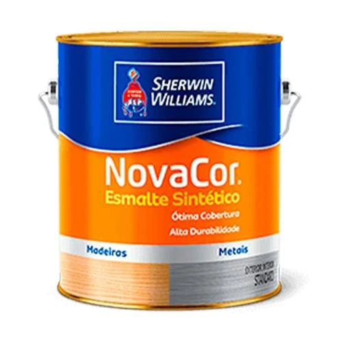 Tinta Esmalte Novacor Alto Brilho Marrom (27) - Galão 3,6 Litros - Sw
