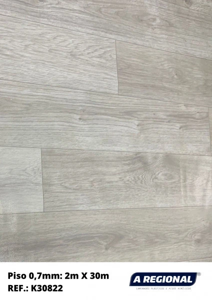 Piso Vinilico 0,7mm 2mx30m 822 Fosco