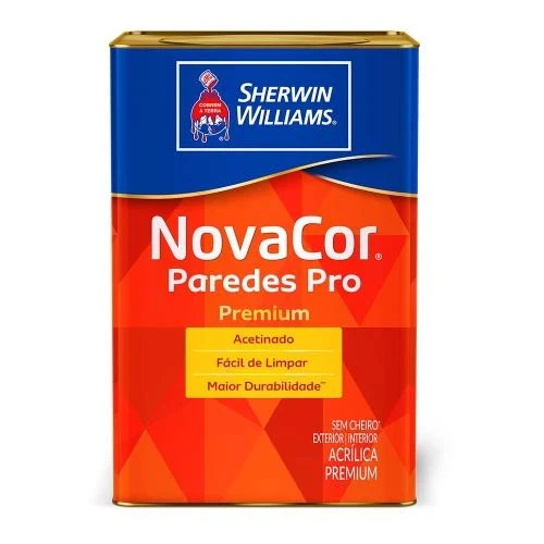 Color Novacor Paredes Pro Acetinado Base W Lata