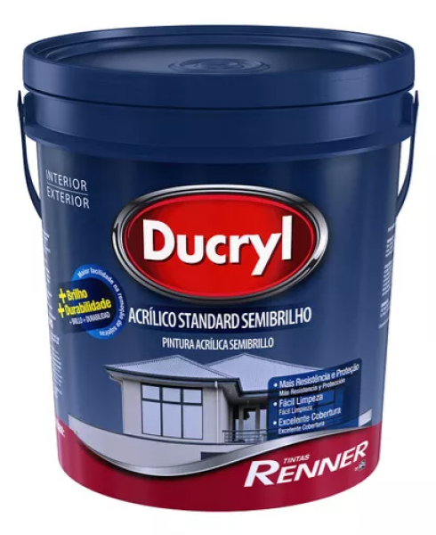 Tinta Acr Ducryl Semibrilho Marfim 18lt Renner