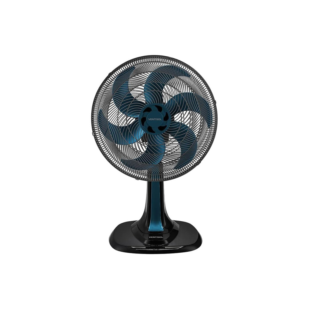 Ventilador de Mesa Oscilante, Turbo 6 Pás Premium, Azul, 30cm, 220v Ventisol