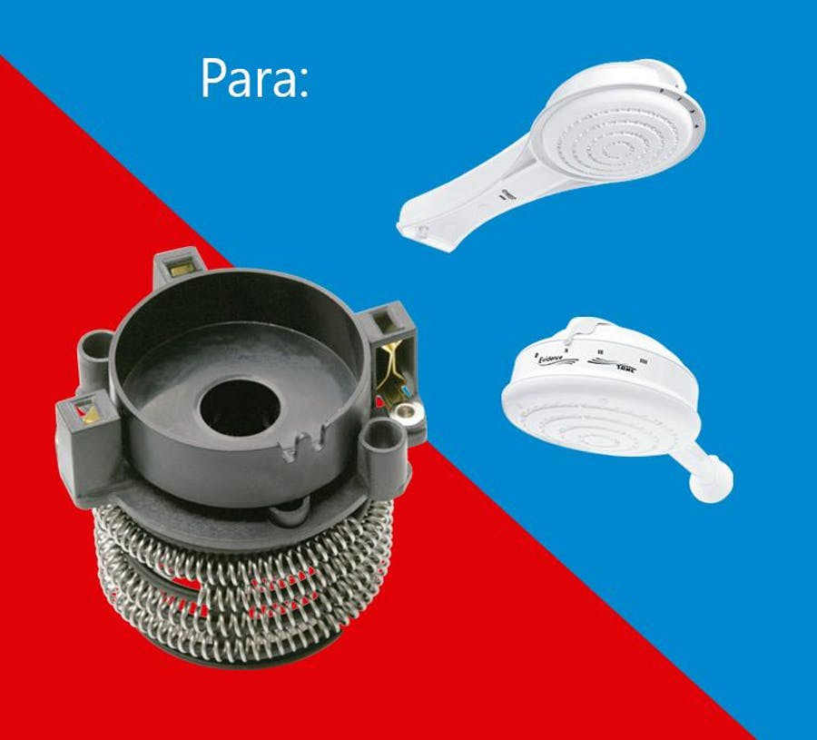 Resistência para Ducha Elegance e Ducha Evidence 4 Temperaturas 6800w 220v