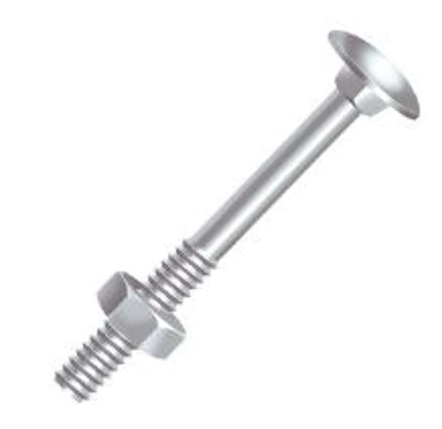 Parafuso Ciser Zinc.br Frances C/ Porca Sext.100 (a)1/4x2  10016401
