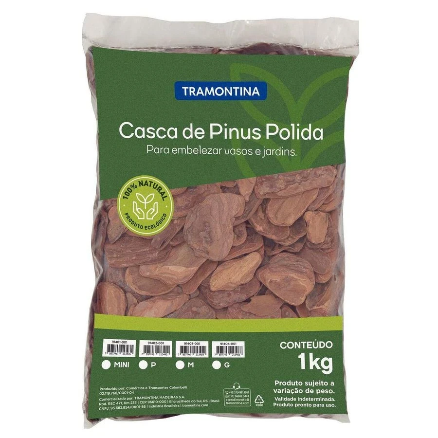 Casca de Pinus Polida Tamanho M 1kg - Tramontina