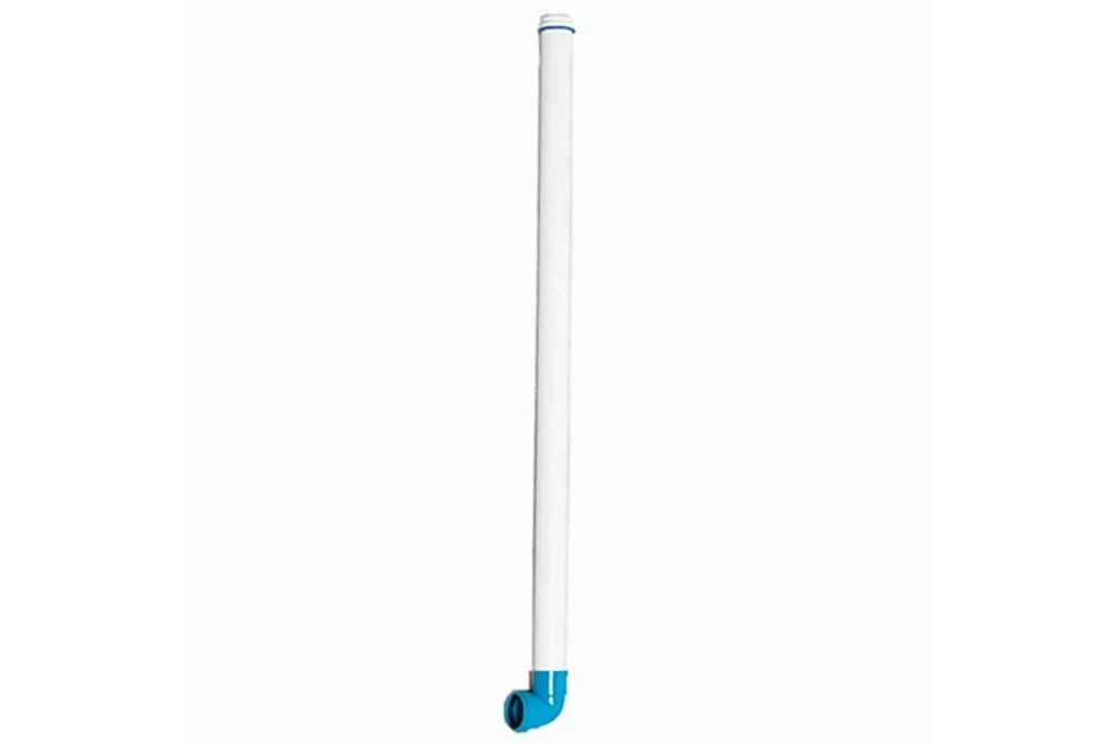 Tubo de Descida para Válvula de Descarga com Joelho Azul