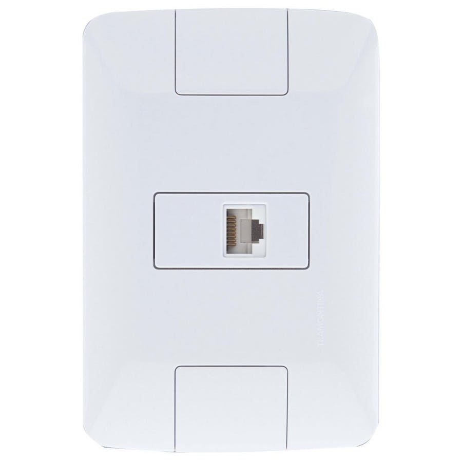Conjunto 1 Tomada Aria 4 X 2 Rj11 - Tramontina