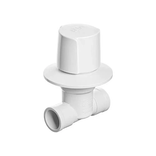 Herc Registro Pvc Facilita 20mm Br C/acab. Branco