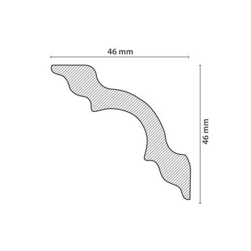 Sanca Decorativa Poliestireno K50 2m - 002146