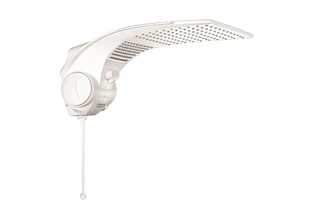 Chuveiro Elétrico 5500w 110v Duo Shower Quadrado Eletrônico Branco