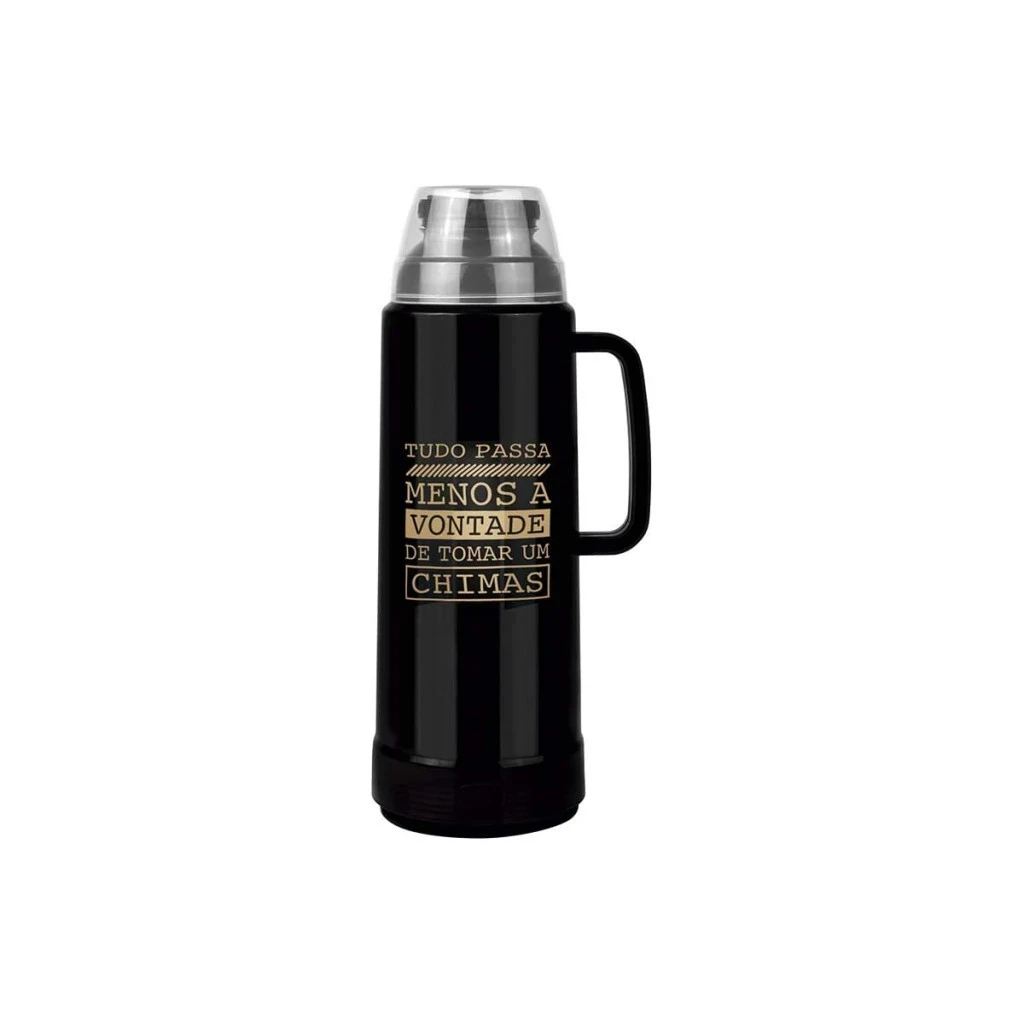 Garrafa Termica Farroupilha Preta 1,0l Mor