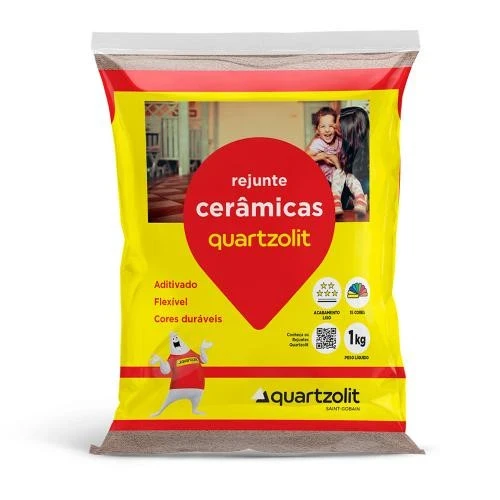Rejunte Cerâmicas Marrom Tabaco 1kg - Quartzolit