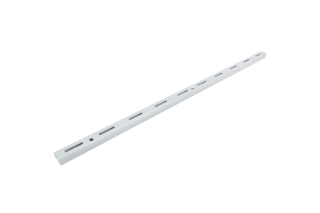Trilho Simples em Aço para Prateleira 100cm Branco