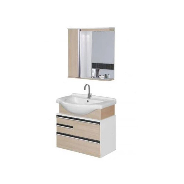 Conjunto Ajrorato Firenze 63,5cm Suspenso Bco/nogal