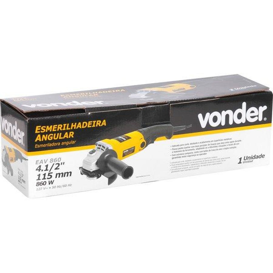 Esmerilhadeira Angular Eav 860 4.1/2 - Vonder