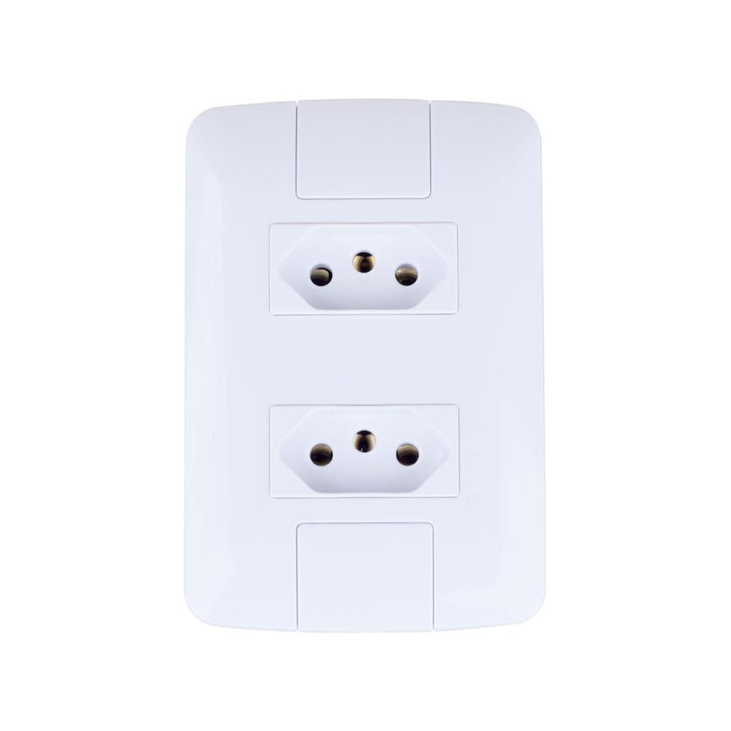 Conjunto 2 Tomadas 2p+t 20a 250 V Branco - Tramontina Aria