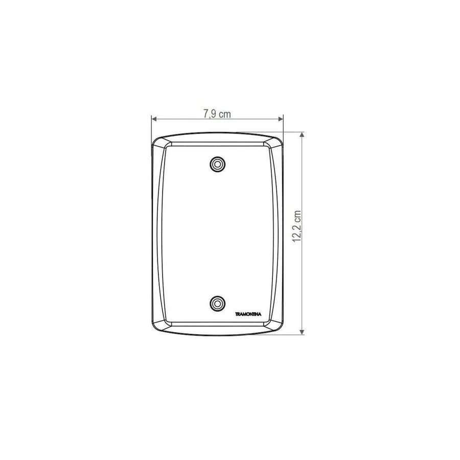 Conjunto 4 X 2 com 2 Tomadas 2p+t 20a 250v Lux2 Branco - Tramontina