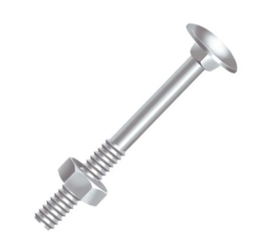 Parafuso Ciser Zinc.br Frances C/ Porca Sext.100 (b)5/16x1.1/2
