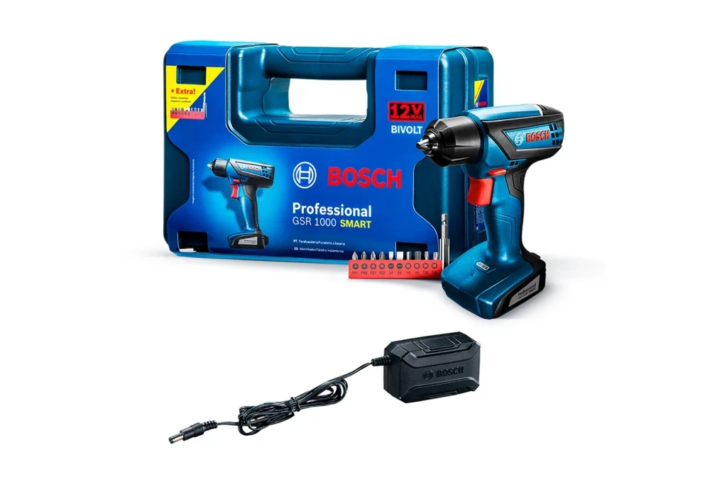 Parafusadeira e Furadeira à Bateria Gsr1000 12v Azul