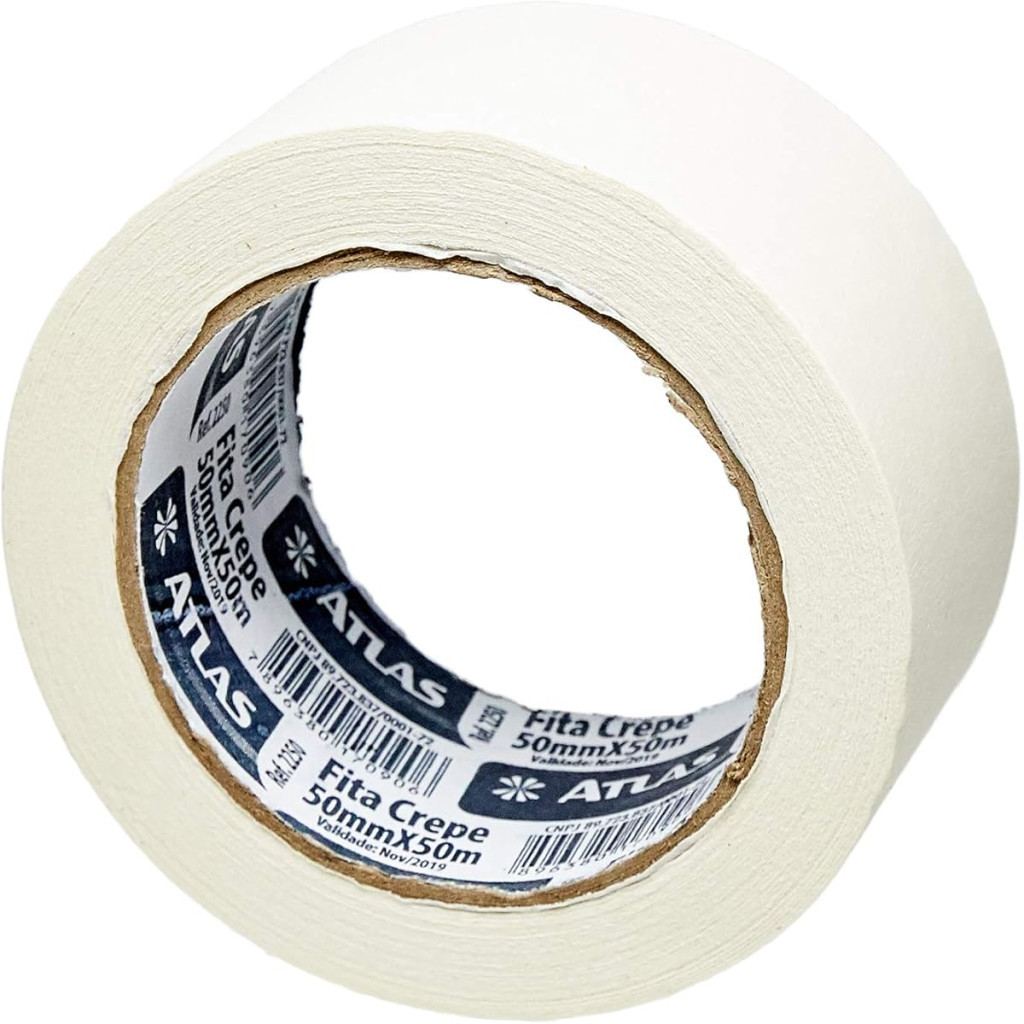 Fita Crepe 50mm X 50m, Pincéis Atlas, 2250