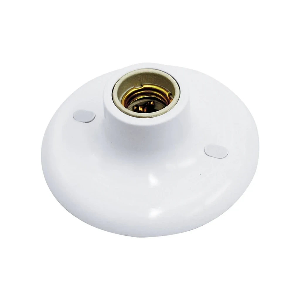 Plafon Taschibra E-27 em Porcelana Saco Plástico Branca