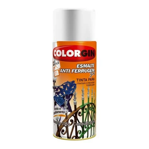 Spray Antiferrugem 3 em 1 Branco (2031) - Colorgin