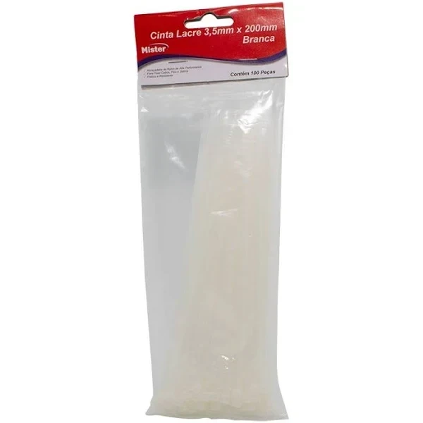 Bracadeira Nylon 200x3,5 Branco