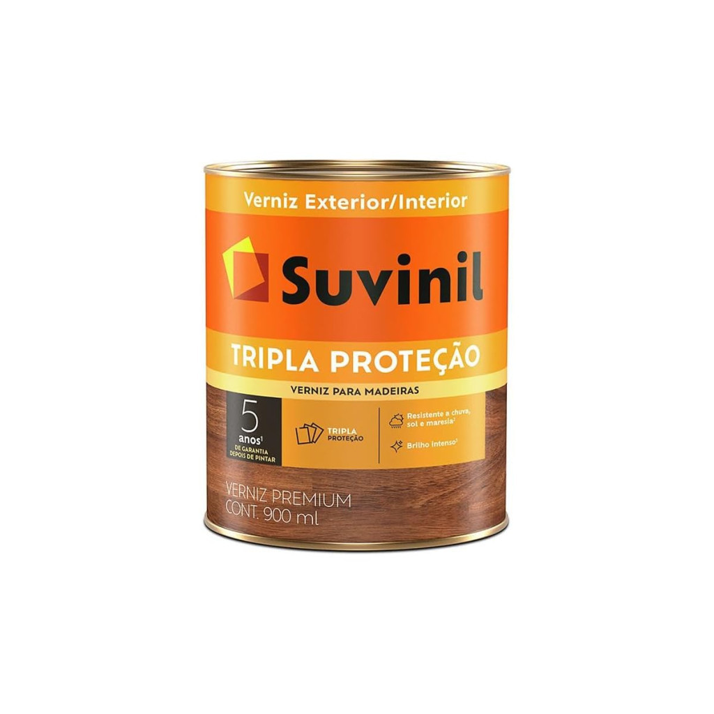 Verniz Suvinil Triplo Filtro Solar Mogno Brilhante 900 Ml