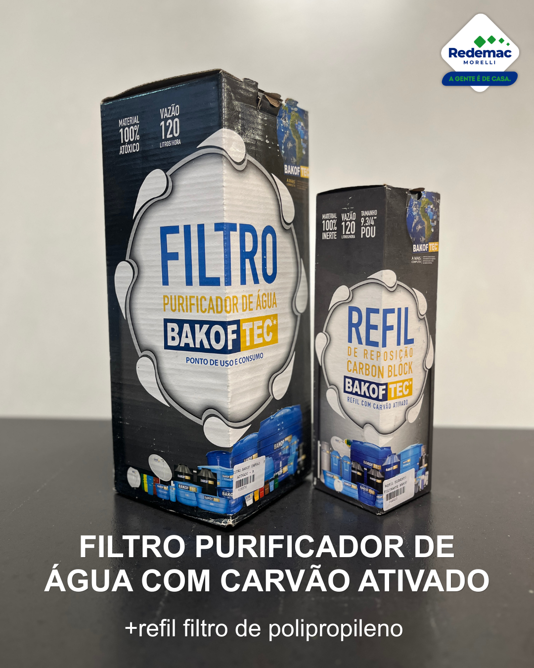 Kit Bakof Carvao Ativado + Elemento Filtrante Bakof