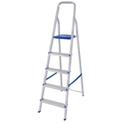 Escada Alumínio 5 Degraus Doméstica 154cm - Mor