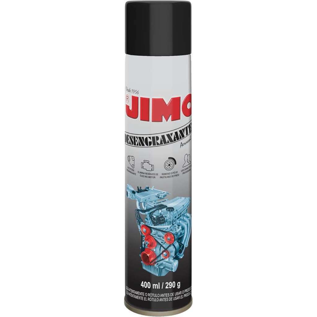 Jimo Desengraxante Limpeza Profunda Não Danifica Motor Aerossol 400ml