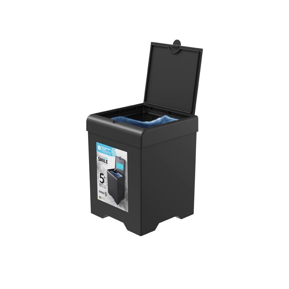 Lixeira Smile 5,4 Litros Preto