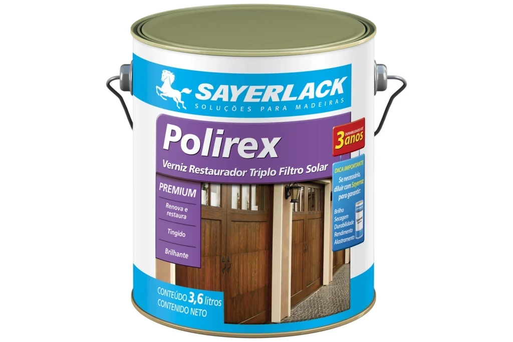Verniz Restaurador Premium Brilhante Polirex Imbuia 3,6 Litros