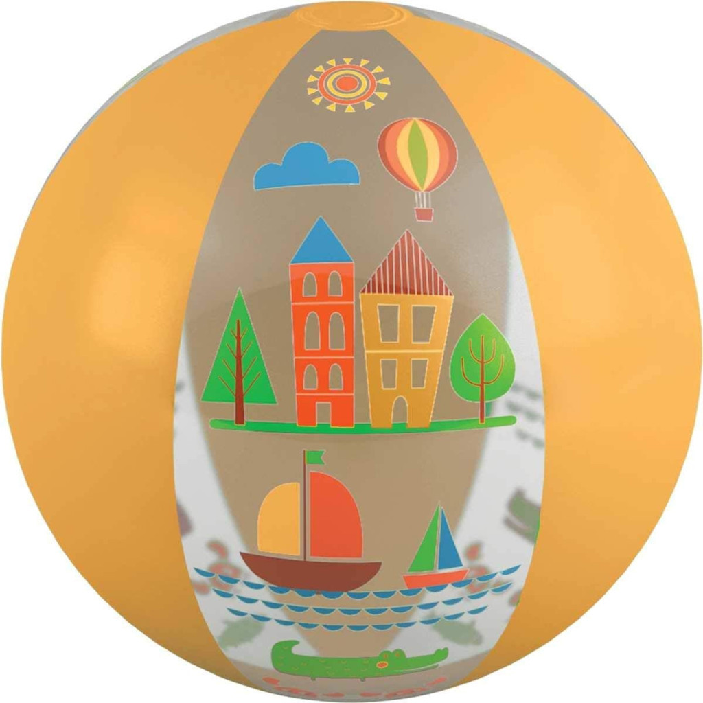 Bola Inflável, Mor, 60 Cm, Sortida