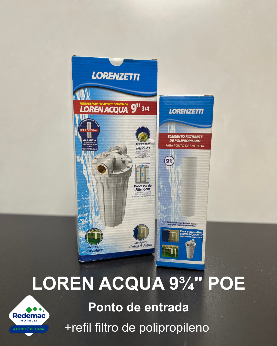 Kit Loren Acqua + Elemento Filtrante Lorenzetti Ponto de Entrada