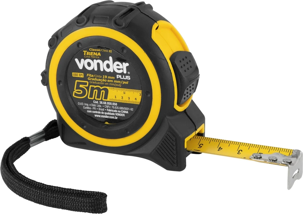 Trena Aco 5m X 19mm Vonder Plus