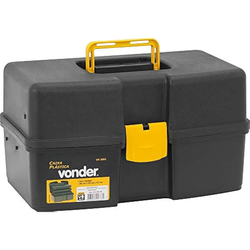 Caixa Plástica Vd 3001, com 3 Bandejas, Vonder Vdo2549