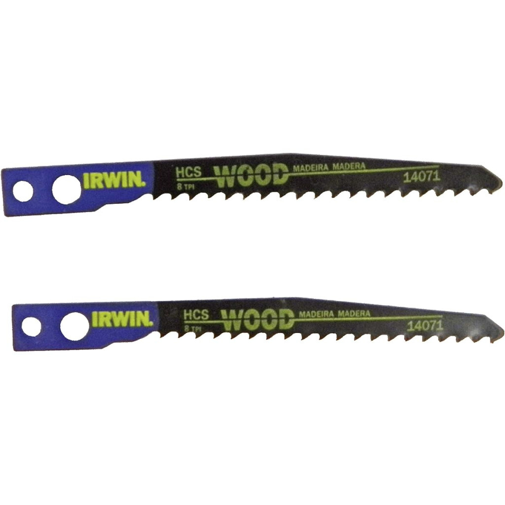 Lâmina de Serra Tico Tico para Madeira Encaixe Makita 8 Dentes 84mm com 2 Peças - Irwin