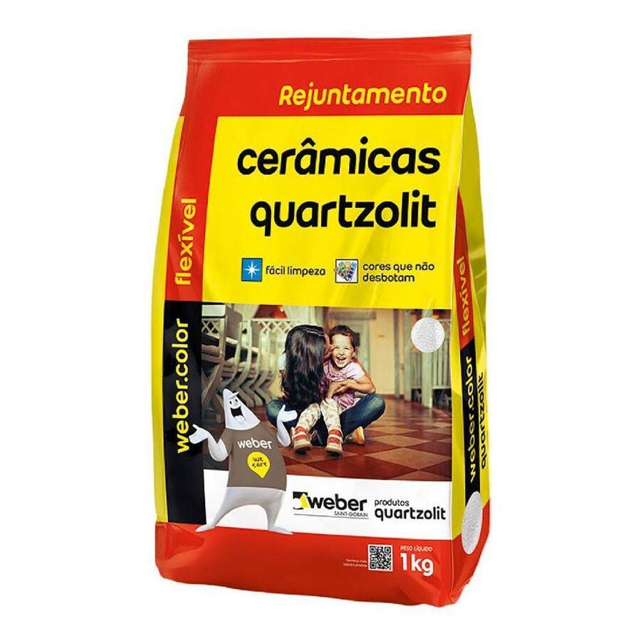 Rejunte Cerâmicas Bege 1kg - Quartzolit