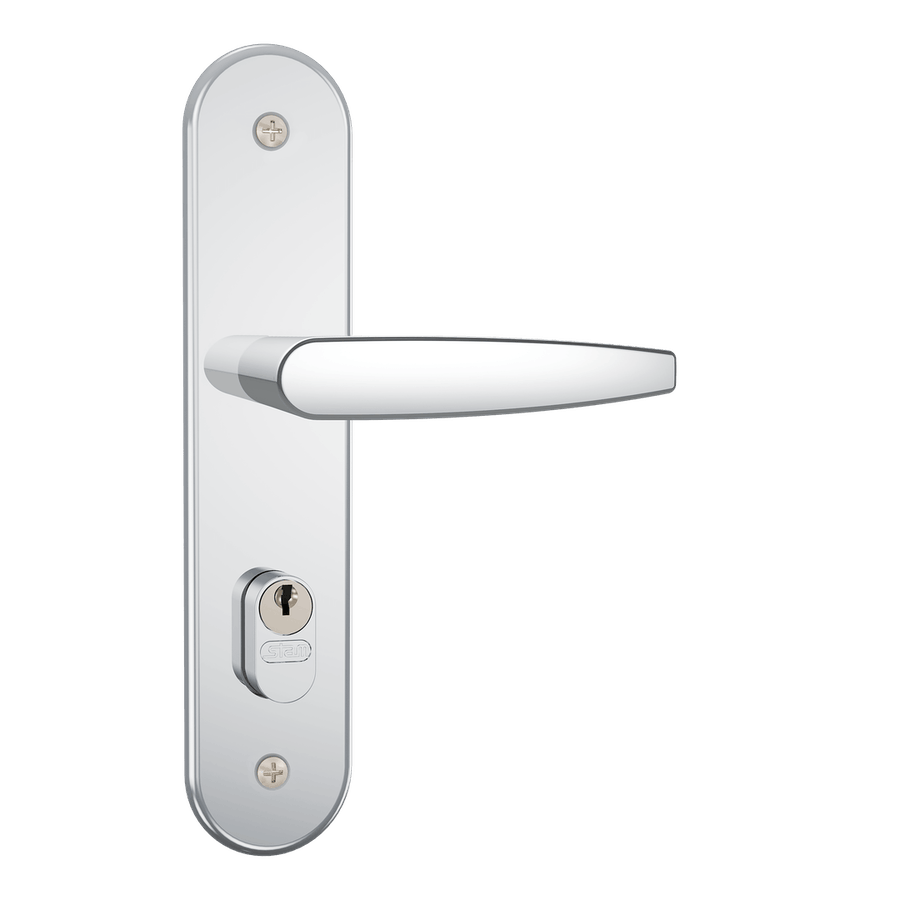 Fechadura Externa Carpi 804/33 Espelho Inox Polido 40mm - Stam