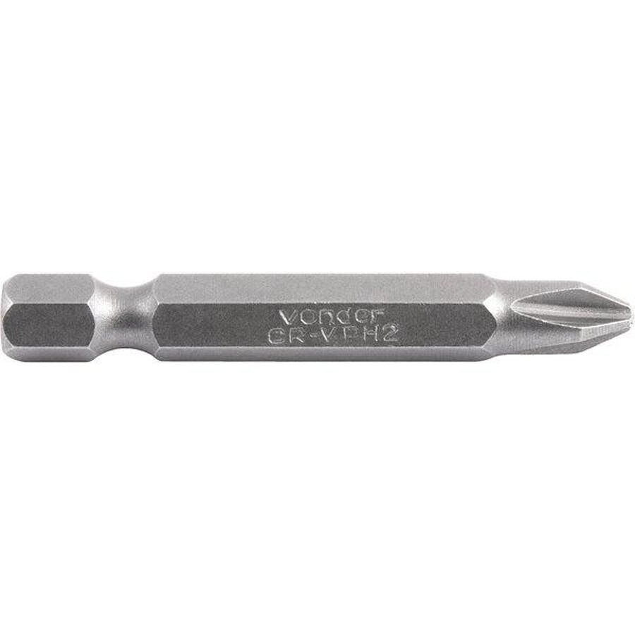 Bits/ponteira Phillips Ph2 1/4" X 50mm 5 Peças - Vonder