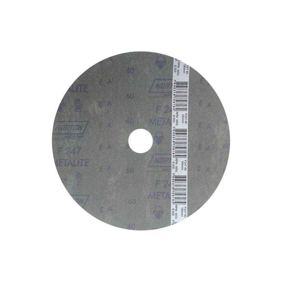 Disco de Fibra Metalite F224 Grão 60 180x22mm - Norton
