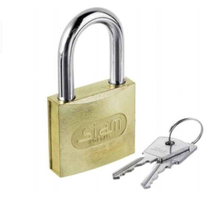 Cadeado Zamac Latonado 30mm - Stam