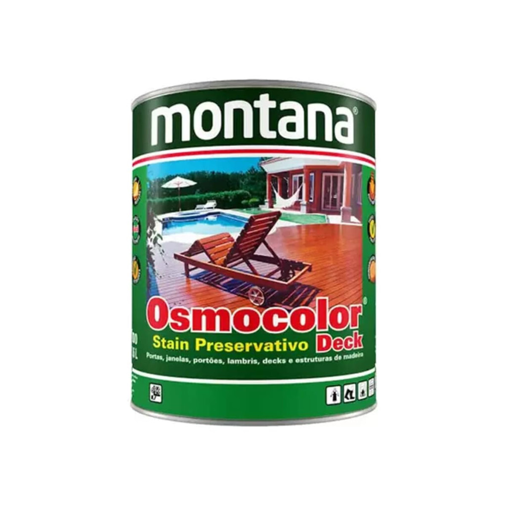 Osmocolor Montana Stain Castanho Uv Deck Madeira 900ml