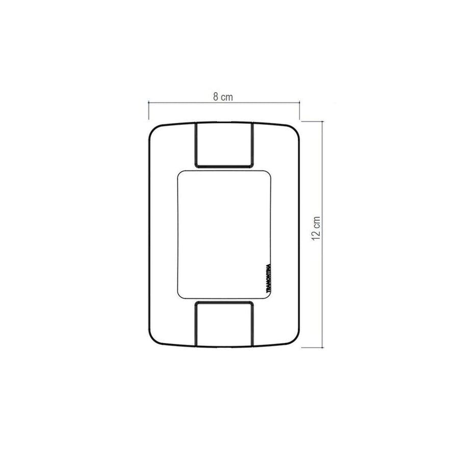 Conjunto 4 X 2 com 2 Tomadas 2p+t Aria 10a 250v Branco - Tramontina