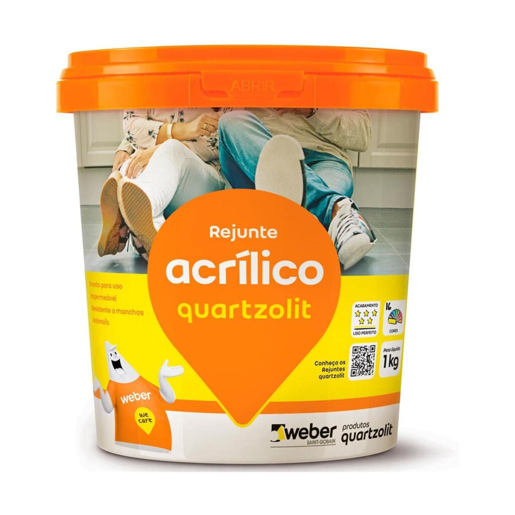 Rejunte Acrilico Branco Quartzolit - 1kg