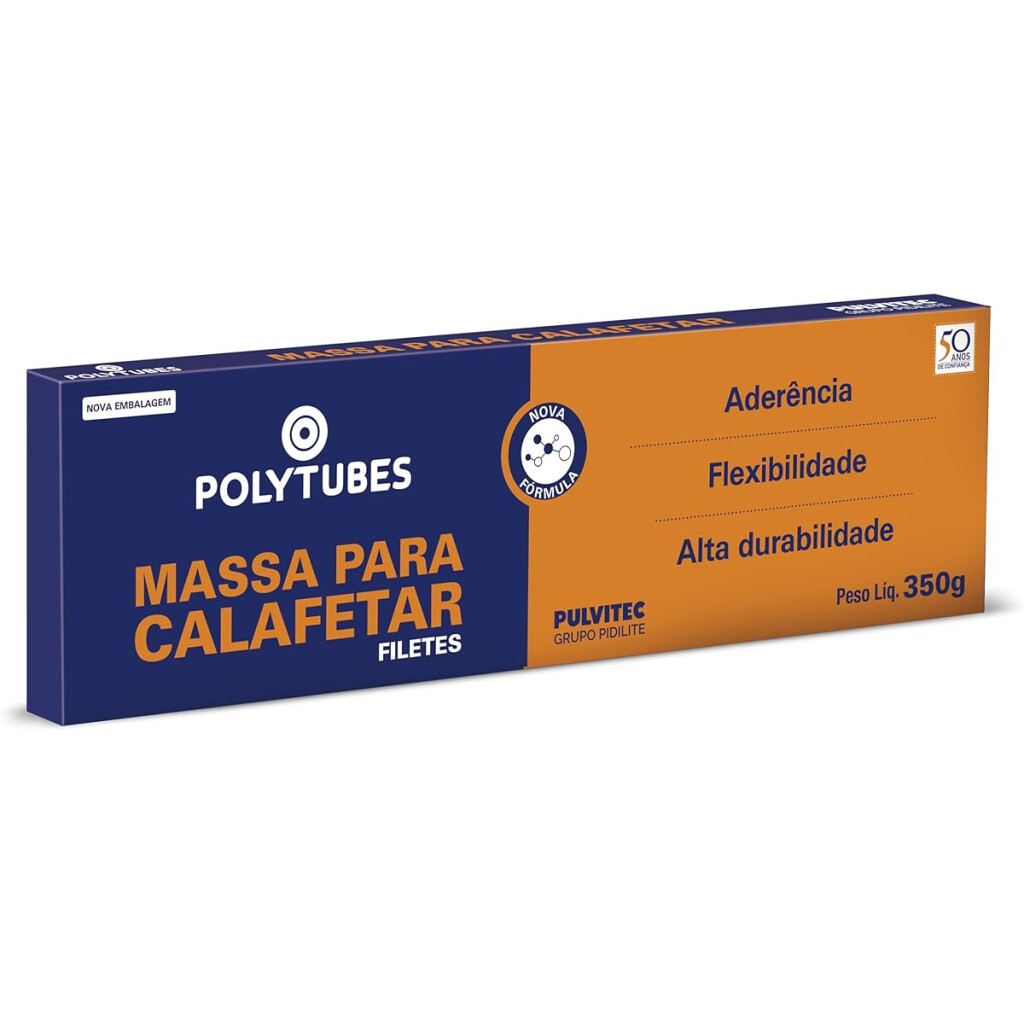 Massa para Calafetar 350g Polytubes Pulvitec