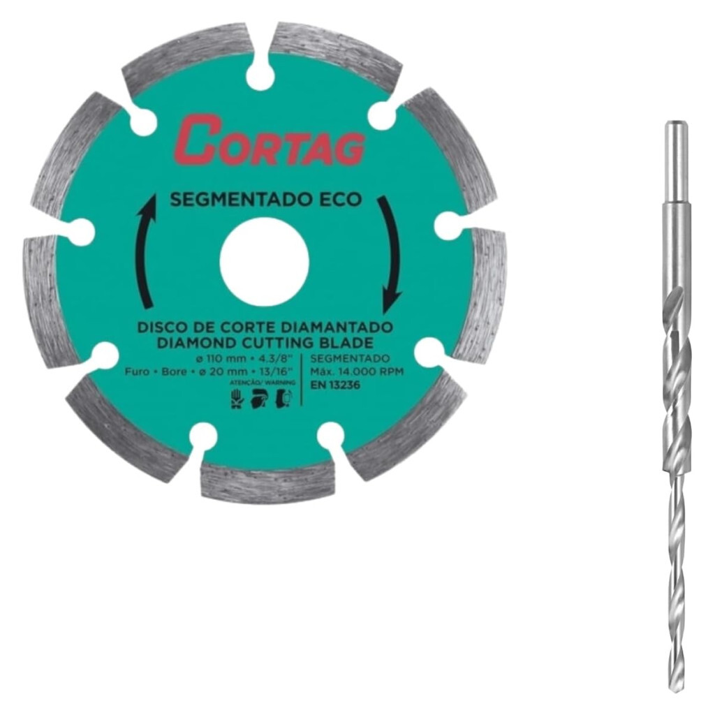 Cortag Disco de Corte Diamantado Segmentado 110 Mm Eco