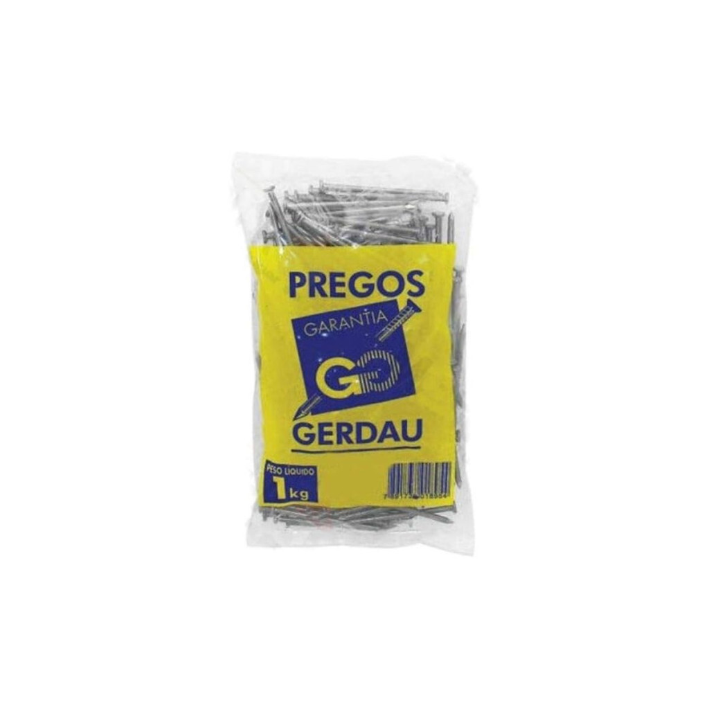 Prego C/cabeça 18 X 27 Mm - 1 Kg - Gerdau Aços Longos