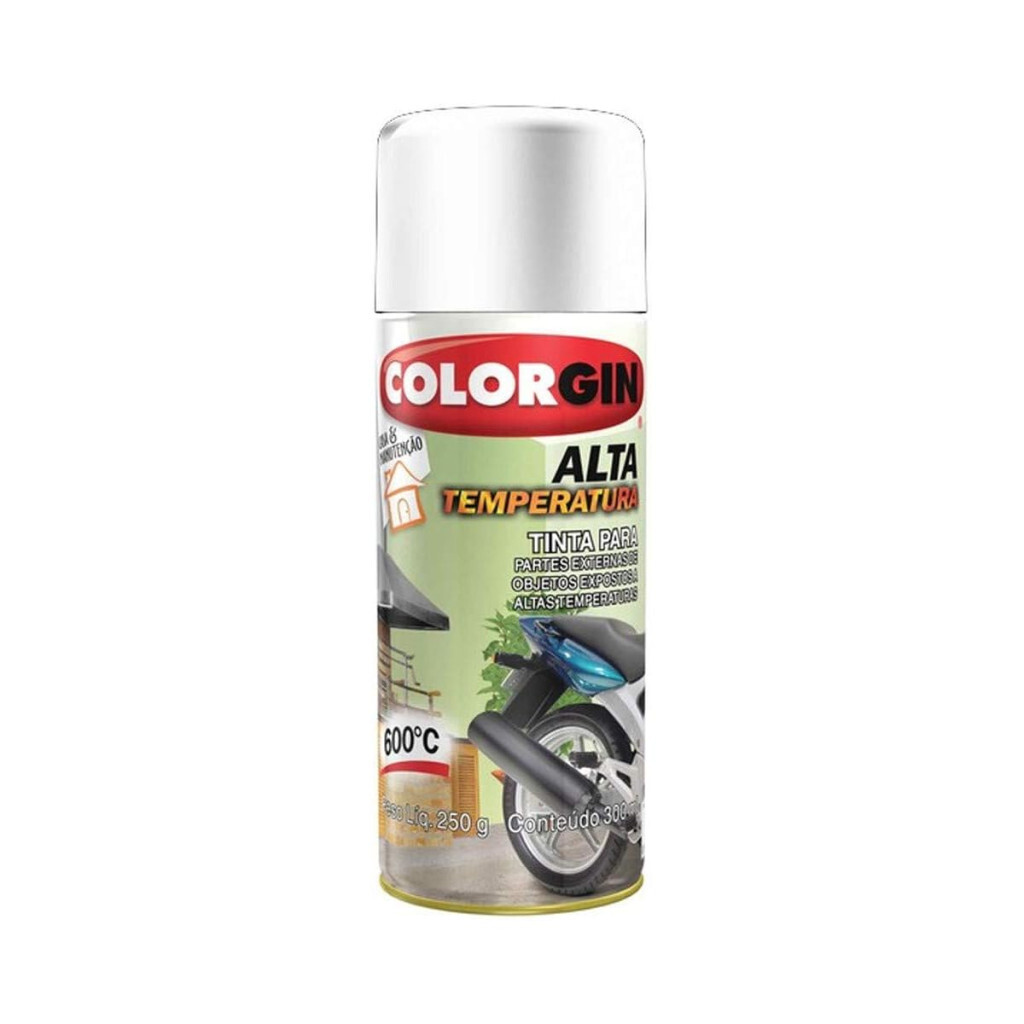 Colorgin Alta Temperatura Spray 300 Ml Branco
