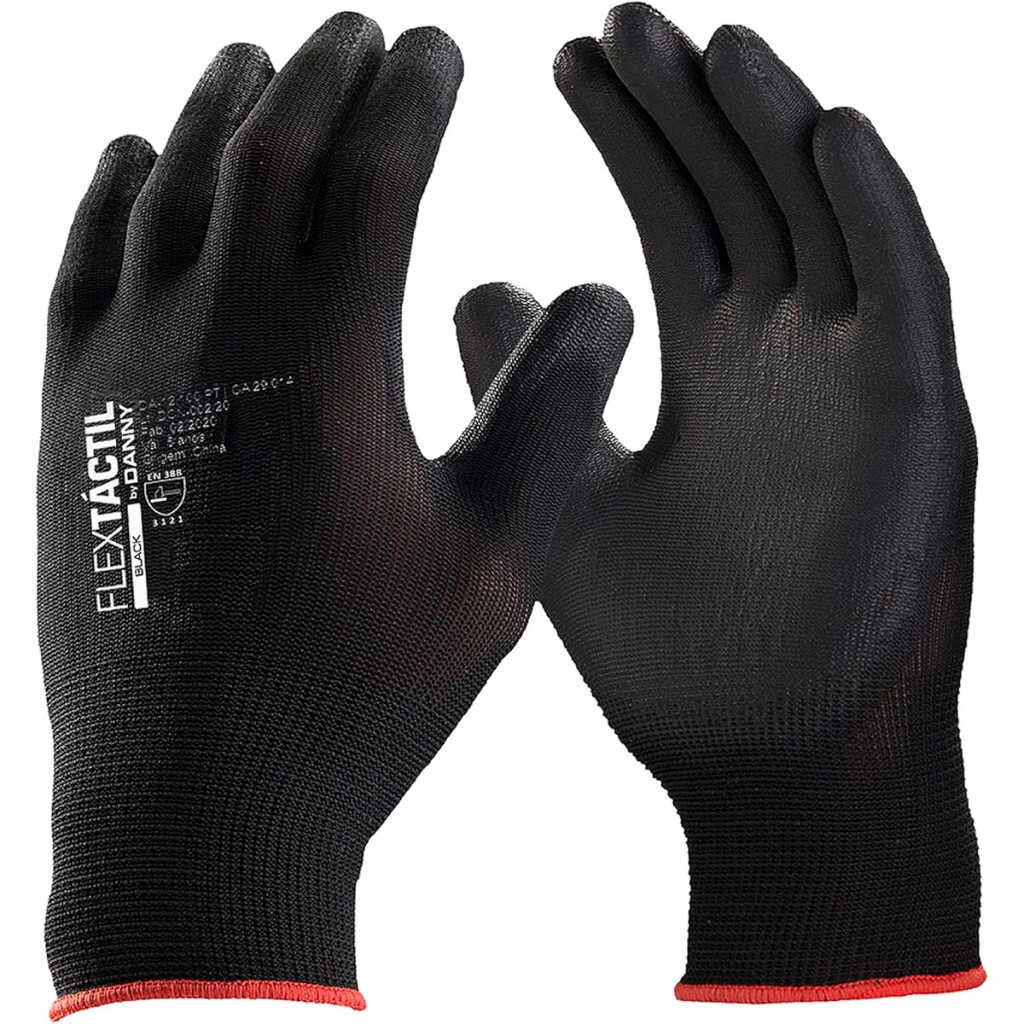 Luva Flextactil Tamanho Pequeno Cor Preto
